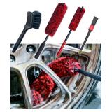 BYTTME 4-Pc Wheel Brushes: Wool & Stiff
