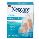 Nexcare Waterproof Bandages, Clear 20ct 6pk