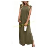 Time and true Maxi Dress with Pockets, S