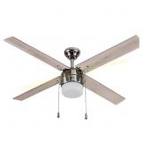 Portage Bay Chism 52" Ceiling Fan, Gun Metal