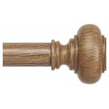 Wood Curtain Rods 66-120 in, 1" Rods