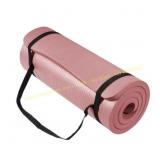 BalanceFrom Yoga Mat, 1" Thick, 71"x24", Pink