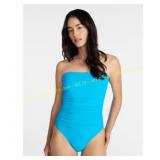 Time and Tru Ribbed Bandeau One Piece L