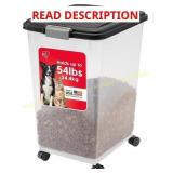 IRIS WeatherPro 54L Pet Food Bin with Casters