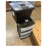 Sterilite File Storage Box & 3-Drawer Tower