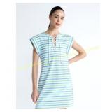 Free Assembly Lace Up Cotton Mini Dress XL (16-18)