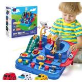 Hahaland Car Race Track Toy for 3-Year-Olds