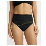 Time and Tru Ruched High-Waist Bikini Bottoms 2X