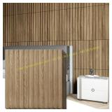 Art3d Slat Wall Panel, 12-Tile Walnut