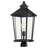 Zeyu Black Outdoor Post Light 22" BK ZW105P-M