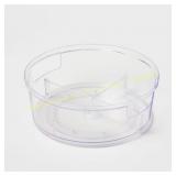 Plastic Lazy Susan Turntable - Clear Organizer 4ct
