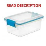 Sterilite 19414306 7.5 Qt Clear Box & Lid