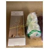 2pk LED candles & LED Birch tree