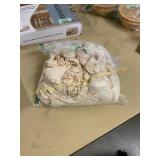 2ct Beige satin body pillow case