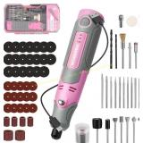 WORKPRO Rotary Tool Kit 71pc Accessories, Pink
