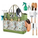 Grenebo 9-Piece Garden Tote and Pruners Set