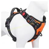 PHOEPET Reflective Dog Harness (M) Orange