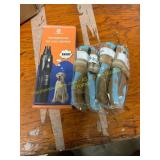 Adriew dog shoes and nail grinder