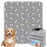 Baodan Washable Dog Pee Pads, 4 Pack, Grey