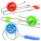 Light Up Gyro Wheel Toy Set - 3pcs