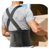 Adjustable Lower Back Support Belt with Straps
