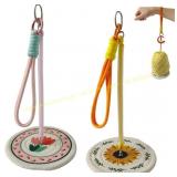 Yarn Holder for Crocheting/Knit (2pcs) + hair curl