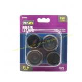 Projex Rubber Leg Tip Black 1-1/8 in. W 4 pk
