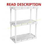 Knect-A-Shelf White 3-Shelf (2.8x2.5x3.5), sled.