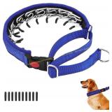 Martingale No-Pull Dog Collar, Reflective Blue