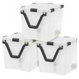 IRIS WeatherPro Wheeled Storage Bin 3 Pack