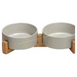 SPUNKYJUNKY Ceramic Dog/Cat Bowl 13.5OZ