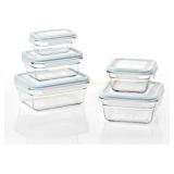 Glasslock Oven & Microwave Safe Storage 10-Pc