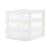 Mini 3-Drawer Desk & Office Organizer, White