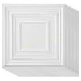 Nuanchu 30 Pcs 12x12 PVC Ceiling Tiles White