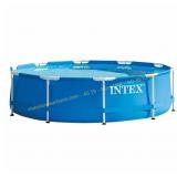 Intex 10-ft Round Metal Frame Pool 30-in
