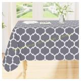 Smiry Vinyl Table Cloth - 60x84, Grey