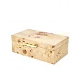 Burl Wood Jewelry Box with Lid 7.5x4.25