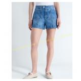 Free Assembly Denim Shorts S, Green shirt M