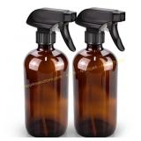 Bontip Amber Glass Spray Bottle Set (2x16oz)
