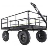 Gorilla Carts Steel Utility Cart, 9 Cu Ft Bed