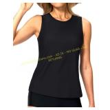 Viodia High Neck Tankini Top for Women, hair clip.