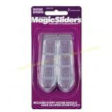 Magic Sliders 4 in. Door Stop, Acrylic Clear 2 2pk