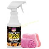 Quick N Brite Fireplace Glass Spray, 16 oz
