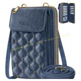 Miss Adola Phone Purse - Leather, Blue