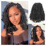 Butterfly Locs Crochet Hair 12" 6 Packs 1B#