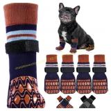 Kuoser Non Slip Dog Socks for Floors, 4Pack S+misc
