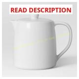 Threshold Porcelain Tea Pot 50oz 3ct 1 w/o top