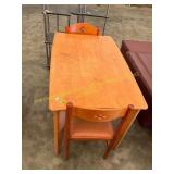 Wood table and chairs