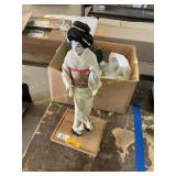 Oil lamp, Geisha Doll