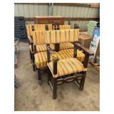 5 ct upholstered/wood chairs